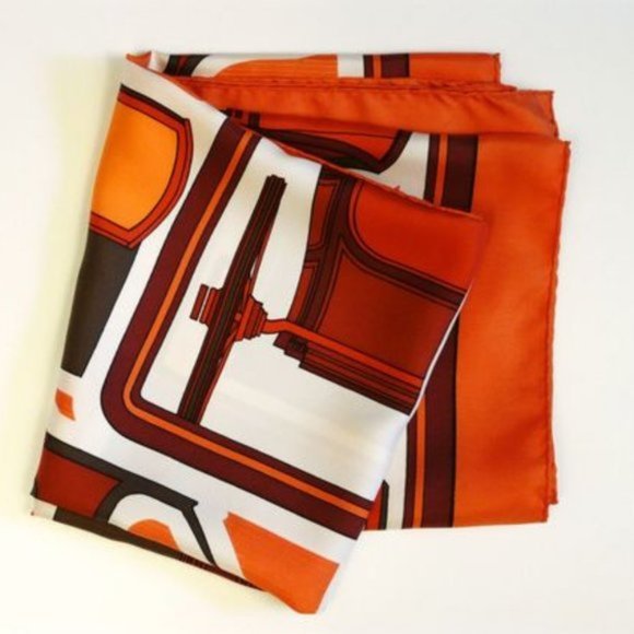 LES COUPES HERMES SCARF BY FRANCOISE DE LA PERRIERE REVERSIBLE OPERA SCARF/SHAWL - Picture 12 of 17